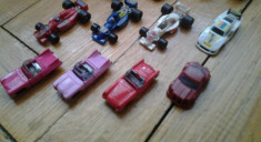 Set colectie lot 8 Surprize Kinder machete masini de epoca curse vintage formula 1 miniaturi miniatura serie anii 1990 originale foto