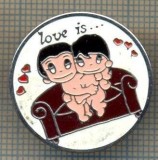 1496 INSIGNA - LOVE IS ... -IUBIREA ESTE... -starea care se vede