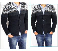 Jacheta tip ZARA fashion bleumarin - jacheta slim fit - jacheta fashion - jacheta casual - CALITATE GARANTATA - cod produs: 2958 foto