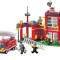 Pompieri Adventure, joc constructie tip Lego - Statie Pompieri - 380 piese