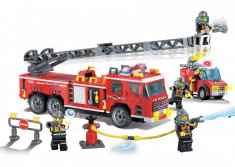 Pompieri Adventure, joc constructie tip Lego - Masina Pompieri - 607 piese foto