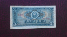 ROMANIA - 3 LEI 1966 - XF ( NR 5555 - 1 ) foto