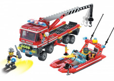 Pompieri Adventure, joc constructie tip Lego - Autospeciala Pompieri - 420 piese foto