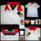 TRICOU 6XL BARBATI FIRMA BRAND FERRARI ALB GULER POLO ROSU MANECA SCURTA 3 NASTURI T-SHIRT TRICOURI BARBATESTI BATAL XXXXXXL VI XL COLECTIE NOUA