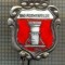 1507 INSIGNA INTERESANTA - BAD ROTHENFELDE -STEMA UNEI COMUNE DIN LANDUL SAXONIA INFERIOARA, GERMANIA -starea care se vede