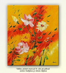 Aranjament floral cutit (2) - tablou 60x50cm, livrare gratuita in 24h foto