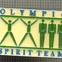 1508 INSIGNA INTERESANTA, OLIMPICA - OLYMPIC SPIRIT TEAM -starea care se vede