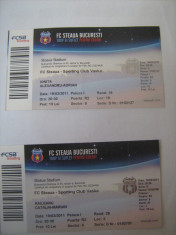 LOT 2 BILETE - Steaua Bucuresti-FC Vaslui (19 martie 2011) foto