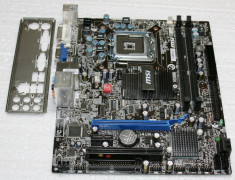 **OKAZIE !!!**Placa de baza MSI G41 M-P25, LGA 775, 2xDDR3/1333, video onboard GMA X4500 384Mb, DVI, VGA, slot Pci-ex, audio 6 canale,retea 1Gb,tablit foto