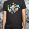 Tricou Minecraft Run Away! Glow in the Dark