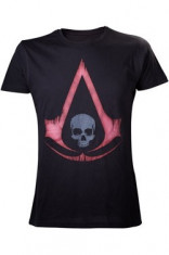 Tricou Assassin&amp;#039;s Creed IV Black Flag Red Logo foto