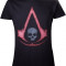 Tricou Assassin&#039;s Creed IV Black Flag Red Logo