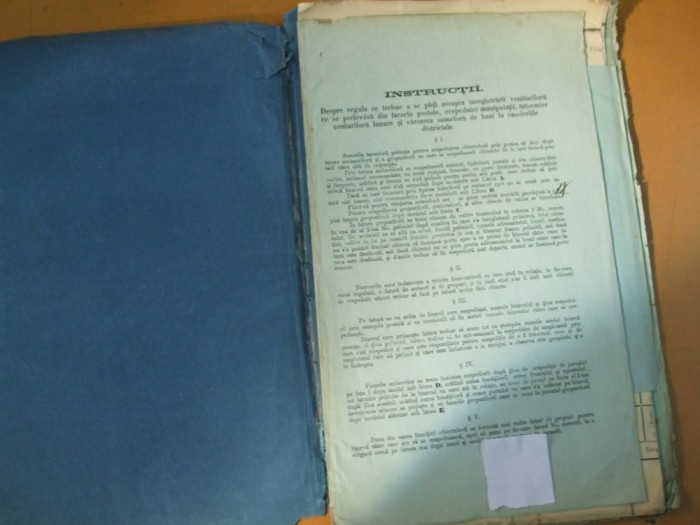 Instructiuni asupra veniturilor din taxe postale expediate din Bucuresti 1869
