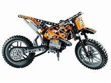 Motocicleta De Motocros Din Seria Lego Tehnic foto