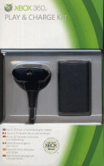 Play &amp;amp; Charge Kit (Black) Xbox 360 foto
