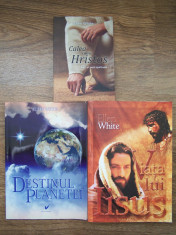 ELLEN WHITE - 3 CARTI: CALEA CATRE HRISTOS / DESTINUL PLANETEI / VIATA LUI ISUS foto