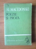 N4 POEZIE SI PROZA - AL.MACEDONSKI, Alta editura