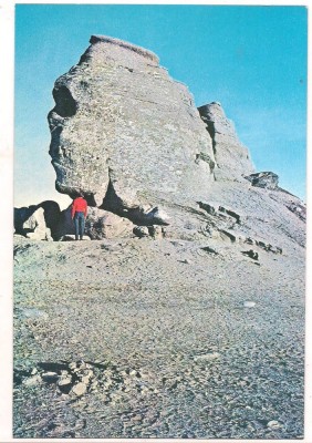 #carte postala(ilustrata)-M-tii Bucegi-Sfinxul foto