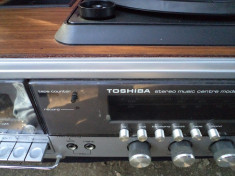 Combina muzicala Toshiba, casetofon, Pickup si Radio Stereo, Piese complete, trebuie pusa la punct foto