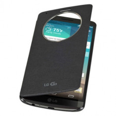 HUSA LG G3 CARTE QUICK CIRCLE SMART BOOK FLIP CASE COVER TOC PIELE VIEW + FOLIE foto