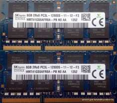 8GB SODIMM 1600Mhz orginala HP EliteBook, Probook, Zbook - low voltage 1,35V foto