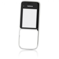 Carcasa fata Nokia C2-01 neagra argintie Originala foto