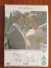 PRIDE AND PREJUDICE - DVD BBC (original din Anglia, in tipla-stare IMPECABILA!) foto