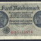 GERMANIA NAZISTA 5 MARK MARCI 1939 1940 1945 P-R138b, cu Zvastica, WWII [8] VF++