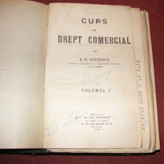 I. N. Fintescu -Curs de drept comercial(vol.1, vol.3 si Legislatie cooperatista)