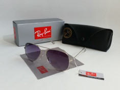 Ochelari De Soare UV400 RAY BAN Aviator RB3025 Toc + Laveta +Cutie cadou OSR-176 foto