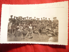 Fotografie- Grup Militari - Promotia 1933 a Scolii de Artilerie Brasov , in 1935 foto