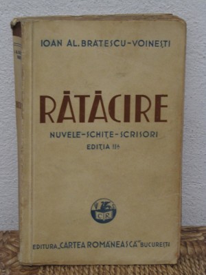 RATACIRE - IOAN AL.BTATESCU- VOINESTI(AN 1937 ,ED A II-A ) foto