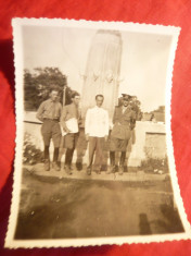 Fotografie-Grup Militar la Dadilor Scoala Militara Rasnov- Brasov 1935 foto