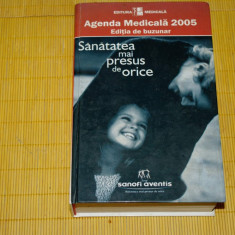 Agenda medicala 2005 - editie de buzunar - Editura Medicala - 2005