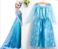 Rochita si coronita pentru fetite Elsa Frozen foto