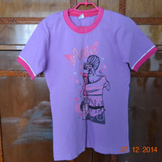 Tricou mov Angel