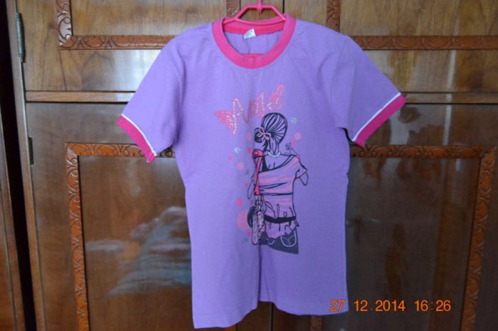 Tricou mov Angel foto mare Tricou mov Angel foto mare