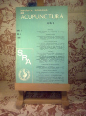 Revista romana de acupunctura Anul I Nr. 4 1991 &amp;quot;A1361&amp;quot; foto