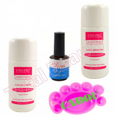 Kit Acryl Lichide Adjuvante + CADOU Paletar Acryl lichid acrilic acryl remover foto