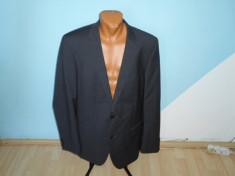 SACOU SLIM-FIT HUGO BOSS 100% ORIGINAL AMESTEC LANA GRI CU NEGRU MARIMEA XL foto