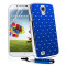 Husa Samsung Galaxy S4 I9505/I9500-Chrome&quot;Albastru&quot;+Folie Protectie Ecran+Stylus