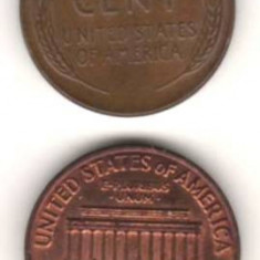 SV * SUA / Statele Unite LOT 2 x 1 ONE CENT 1956 si 1963 +/- AUNC