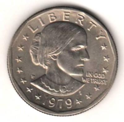 SV * SUA Statele Unite ONE DOLLAR 1979 * Susan B. Anthony (1820-1906) * UNC foto
