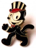 T2. INSIGNA PIN DESENE ANIMATE Felix Motanul Felix the Cat, 23 x 23 mm **