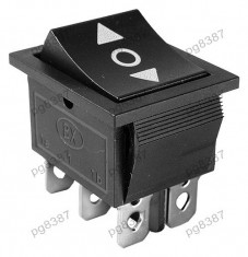 Comutator dublu, ON-OFF-ON, 16A, 250V, 34x31x25mm - 170649 foto