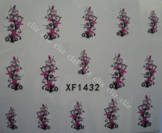 Tatuaj transfer pe baza de apa sticker pentru decorare unghii XF 1432 foto
