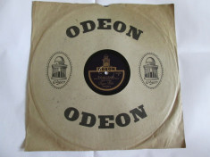 RAR! DISC ODEON EBONITA PENTRU GRAMOFON/PATEFON DAJOS BELA O-6724 STARE F.BUNA foto