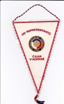 Fanion Federatia de Fotbal din CEHOSLOVACIA foto