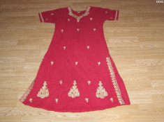 costum de carnaval serbare rochie traditionala india pentru adulti marime S foto