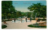 1083 - SILISTRA, public garden - old postcard, - unused, Necirculata, Printata